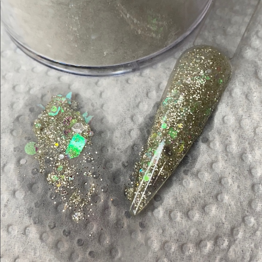 1 ounce custom mixed glitter acrylic